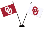 [University of Oklahoma Desk Flag Set]