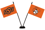 [Oklahoma State University Desk Flag Set]