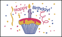 Happy Birthday Cupcake flag