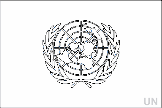 United Nations Flag Coloring Page Sketch Coloring Page