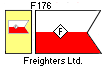 [Freighters Ltd. houseflag and funnel]