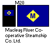 [Macleay River Co-operative Steamship Co. houseflag and funnel]
