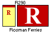 [Rosman Ferries houseflag and funnel]
