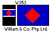 [William & Co. houseflag and funnel]