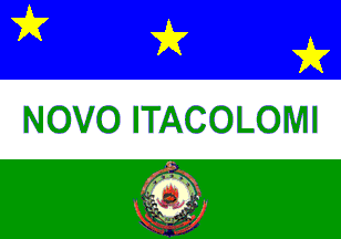 [Flag of Novo Itacolomi, PR (Brazil)]