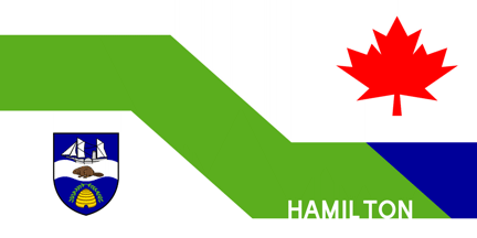 [pre-amalgamation flag of Hamilton Ontario]