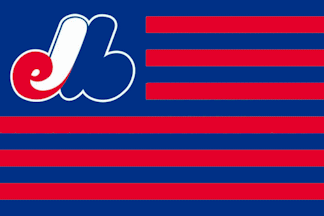 [Montreal Expos stars and stripes flag example]