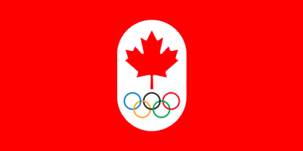 [red Canadian Olympic Committee flag]