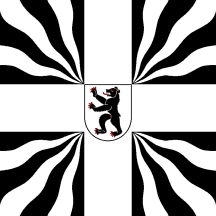 [Modern war flag of canton Appenzell Innerrhoden (decorative only)]