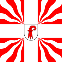 [Modern war flag of canton Basel-Land (decorative only)]