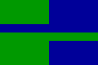 [Fictional proposed Aysén regional flag]