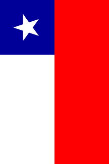 [Flag of Chile, hung vertically]