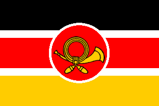[Unknown author's proposal for a Postal Flag (Germany)]