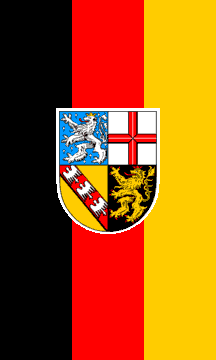 [Saar, vertical flag for hoisting from a crossbar (Germany)]