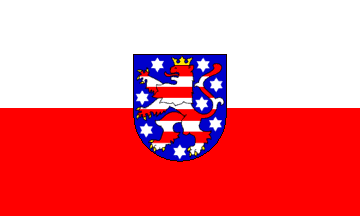 [State Flag, as it is probably used (Thuringia, Germany)]