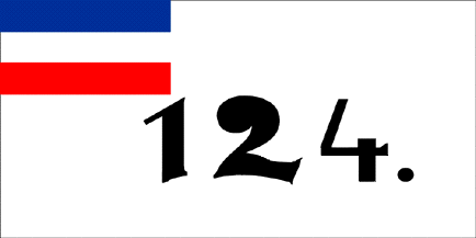 [Nummernflagge 124 c.1847 (Rostock, Mecklenburg-Vorpommern, Germany)]