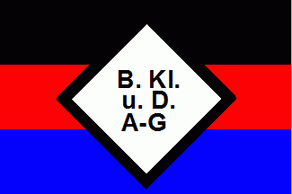 [Borkumer Kleinbahn-und Dampfschiffahrts K.G. proper flag]