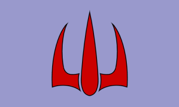 purple with a dark red symbol