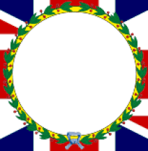 [union jack template with garland]