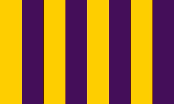 [Northumbria gold & royal purple colors]