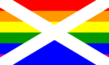 [Scottish lesbian, gay, bisexual and transgender community flag]