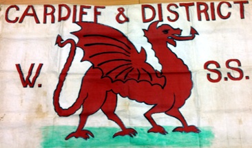 [Flag of Cardiff and District Women’s Suffrage Society]