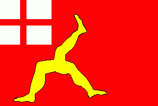 [early Manx flag]