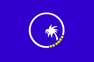[South Pacific Commission flag with 6 stars]