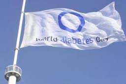 [World Diabetes Day flag]