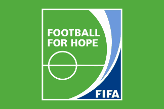 [FIFA Football for hope flag]
