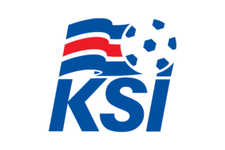 [Old Football Association of Iceland flag]