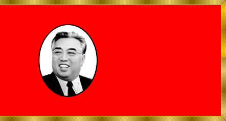 [Kim Il-Sung flagoid (North Korea)]