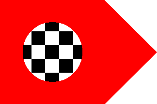 Flag w/ rd. ch.b.