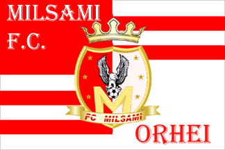 [flag of FC "Milsami" Orhei]
