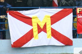 [flag of FC "Milsami" Orhei]