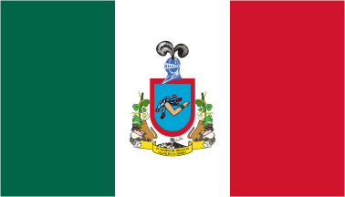 Colima unofficial tricolor flag