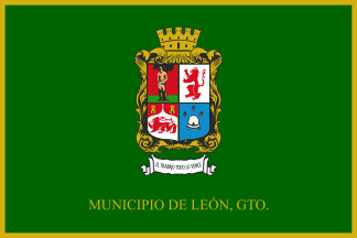 [Flag of the municipality of León