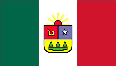 Quintana Roo unofficial tricolor flag