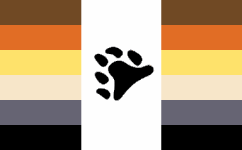 [Bear (Oso) Mexican sexual orientation flag]