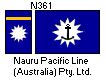 [House flag, reported as 'Civil Ensign' (Nauru)]