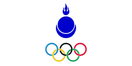 [Mongolian National Olympic Committee flag.]