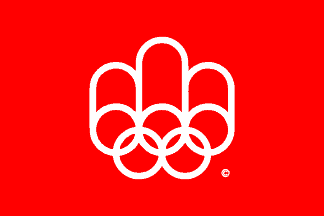 [Flag of the XXII Olympiad: Moscow 1980]