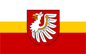 [Brzesko county flag]