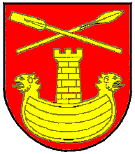 [Grębów coat of arms]
