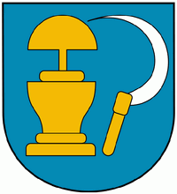 [Miedźna coat of arms]
