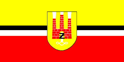[Zyrardów flag with Coat of Arms]