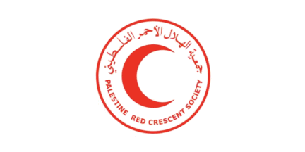 [Palestine Red Crescent Society flag]