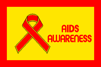 AIDS awareness flag