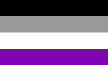 [Asexuality flag]