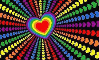 Love/Heart Rainbow flag